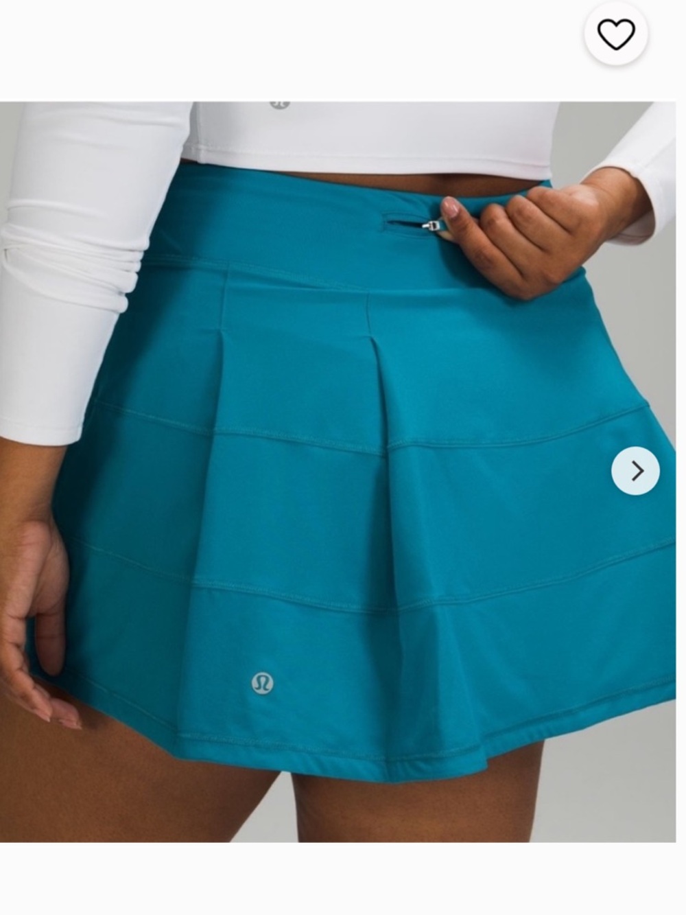 Lululemon Pace Rival Mid-Rise Skirt in a Hawaiian Blue